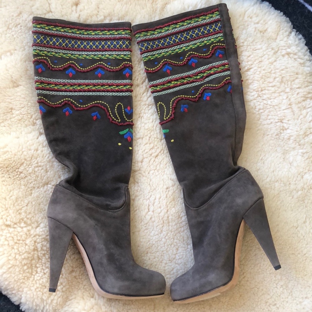 Bally brown suede boots - EU35 / AU5 - Picture 2 of 10